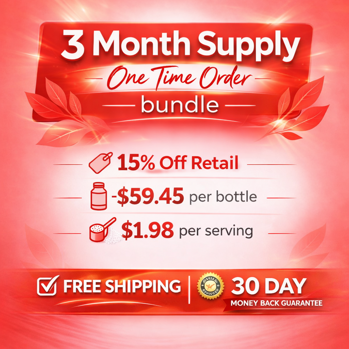 3 Month Supply One Time Order Bundle