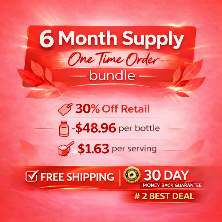 6 Month Supply One Time Order bundle