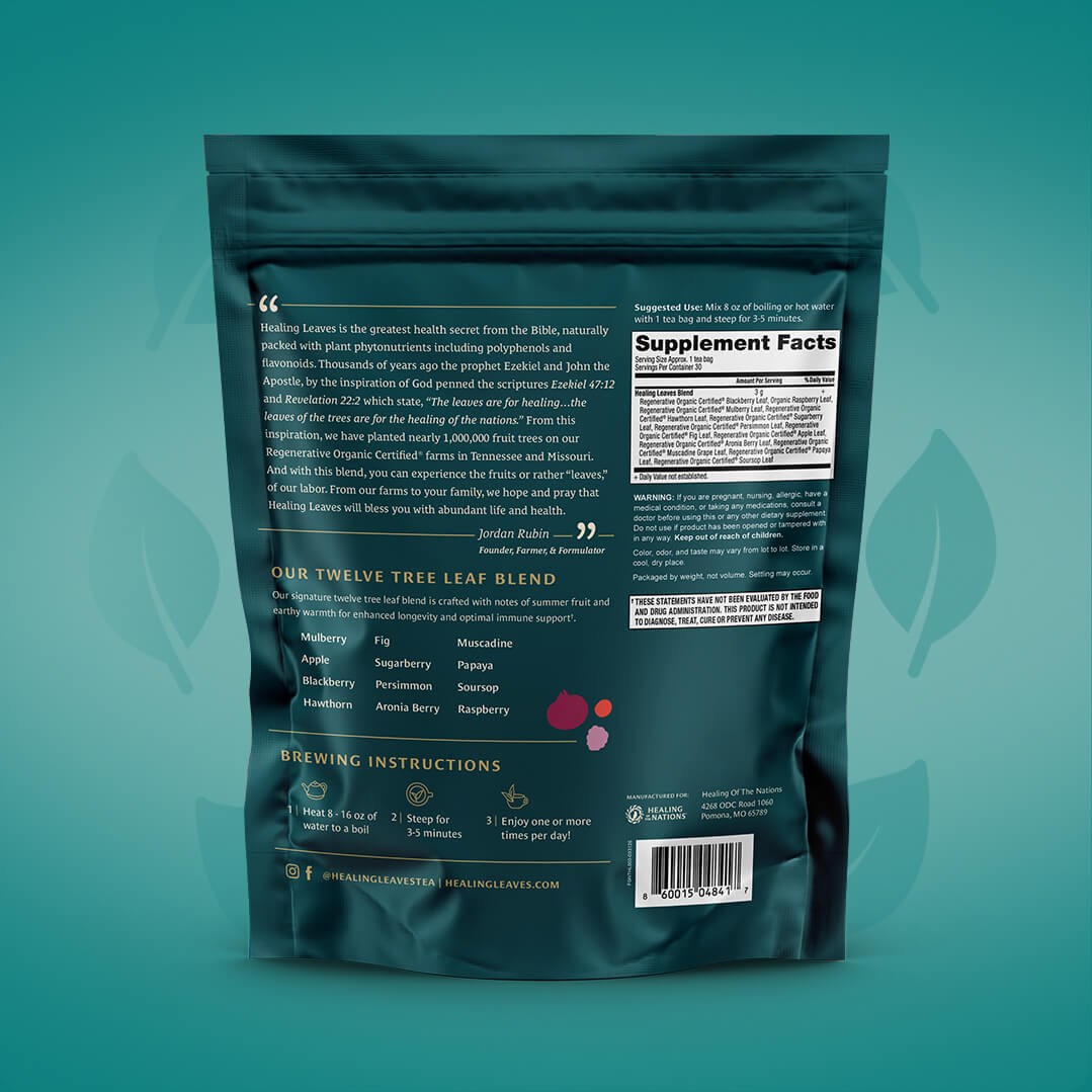 Healing Leaves: Longevity Blend Tea Bags