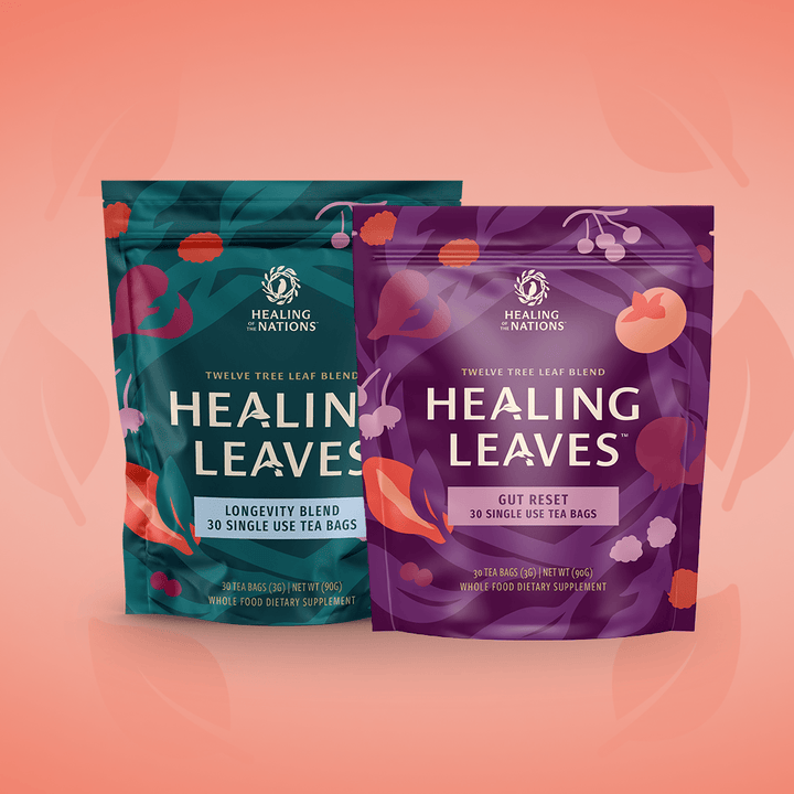 Healing Leaves: Longevity Blend + Gut Reset Tea Bag Wellness Bundle