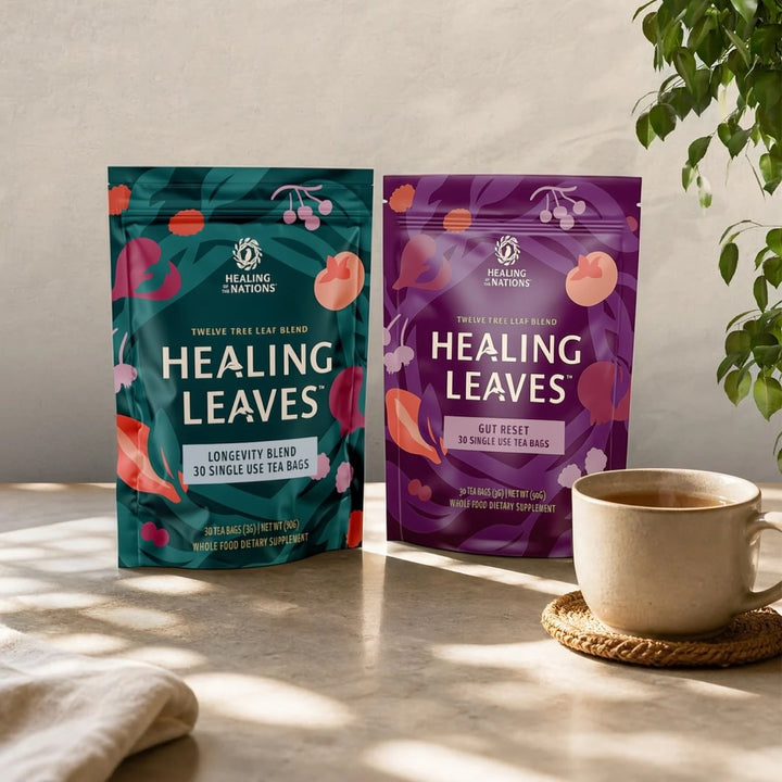 Healing Leaves: Longevity Blend + Gut Reset Tea Bag Wellness Bundle