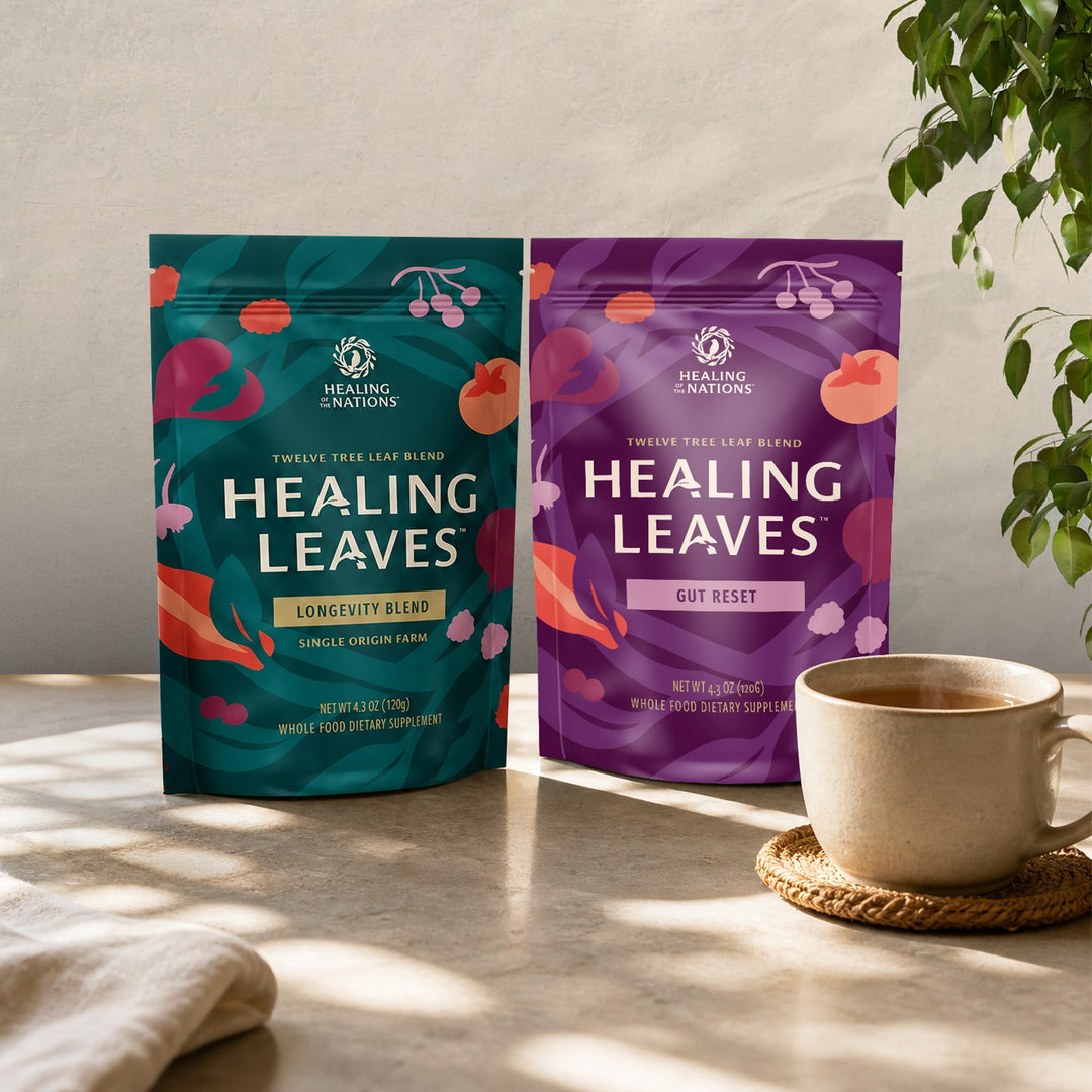 Healing Leaves: Longevity Blend + Gut Reset Tea Bag Wellness Bundle