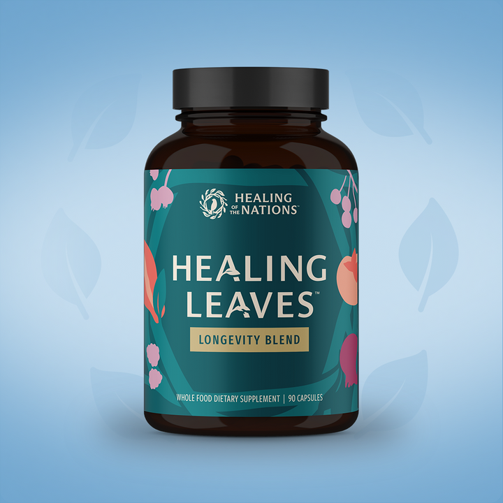 Healing Leaves Longevity Blend Capsules Front