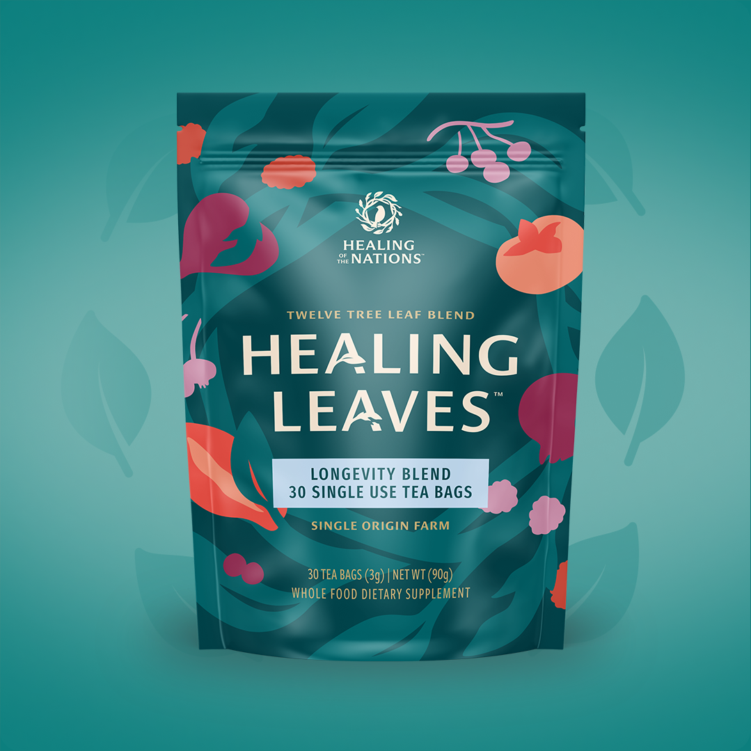 Healing Leaves Longevity Blend Tag Bags Package Front