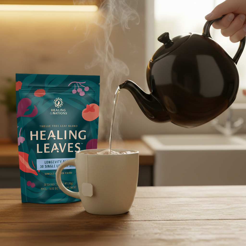 Healing Leaves Longevity Blend Tag Bags Lifestyle